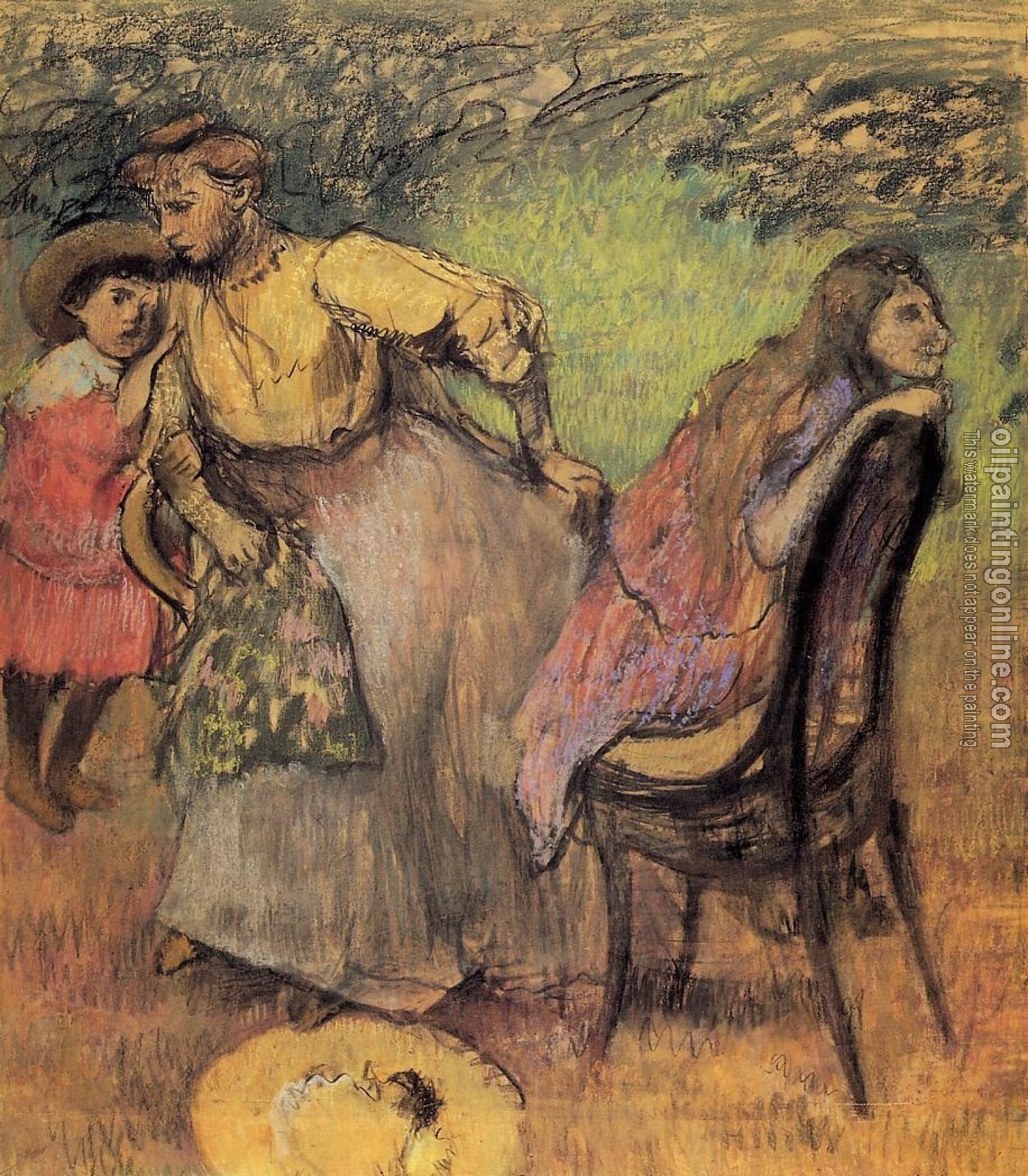 Degas, Edgar - Madame Alexis Rouart and Her Children